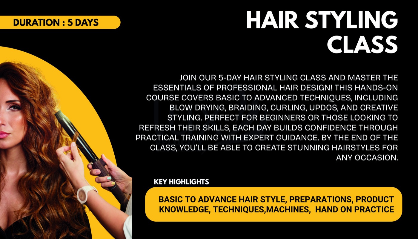 Hair Styling Class — course details